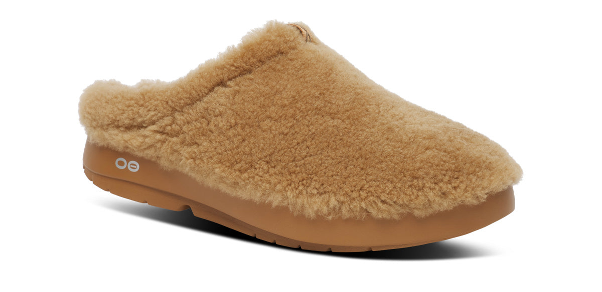 Women's OOcoozie Sherpa Mule - Café Spice